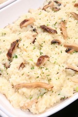 mushroom cream risotto