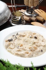 mushroom cream risotto