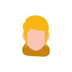 Woman faceless head icon vector illustration graphic design