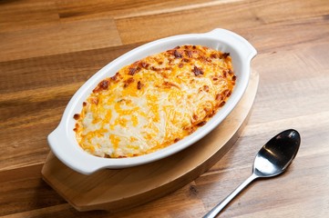 cream risotto with cheese