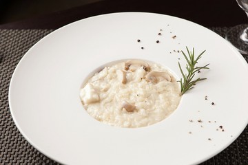 cream risotto of Restaurant menu