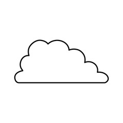 Cloud weather symbol icon vector illustration graphic design