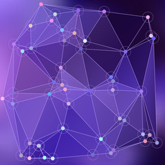 Modern abstract background triangles 3d effect glowing light88 © Yuriy Bogdanov