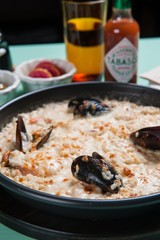 seafood cream risotto