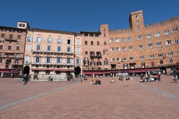 Fototapeta na wymiar Siena, Italy. Campo Square