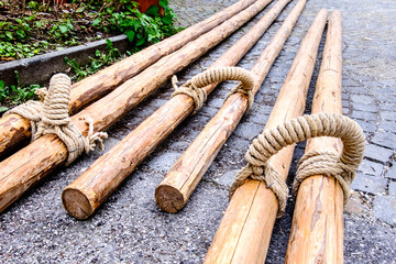 typical bavarian maypole