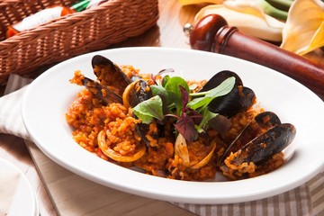 seafood tomato risotto of Restaurant