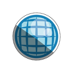 Global sphere symbol icon vector illustration graphic design