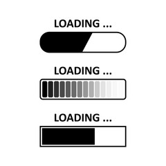 Set Loading icons. White background