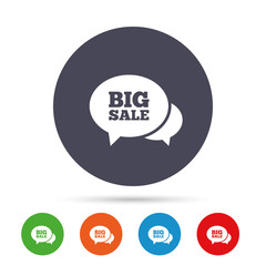 Chat Big sale sign icon. Special offer symbol.