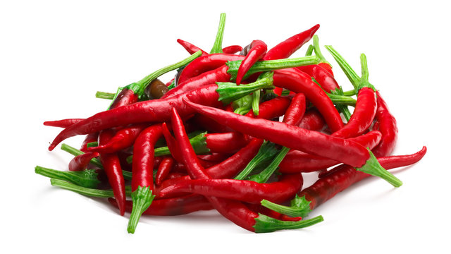 Pile of De Arbol chilies, paths