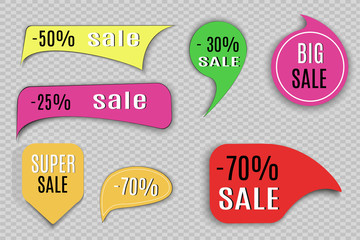 Set. Super sale vector banner. illustrationм