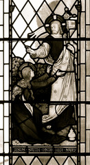 Stained Glass in Worcester Cathedral - The Barry Window close up B
