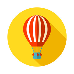 Naklejka premium Hot Air Balloon icon. Summer. Vacation