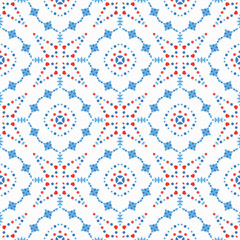 Flower Pattern Boho Background