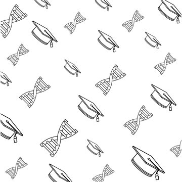 Medicine graduation background icon vector illustration graphic design