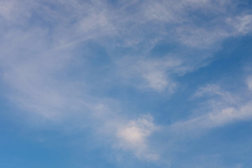 blue sky with clouds closeup
