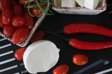 fresh vegetables and herbs, oregano, sage, chive, parsley, dill, onion, cucumber, green vegetables,...