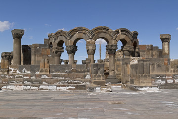 Ruins of the Zvartnots Cathedral, Armenia