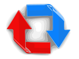 Arrows. Image with clipping path