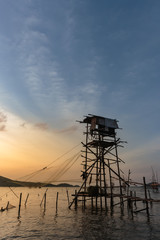 Landscape Sunset Lake Songkhla