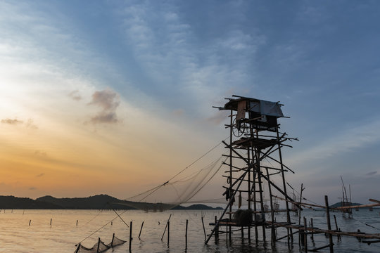 Landscape Sunset Lake Songkhla