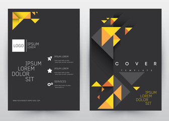 Cover Design Vector template set  Brochure, Annual Report, Magazine, Poster, Corporate Presentation, Portfolio, Flyer, Banner, Website. A4 size