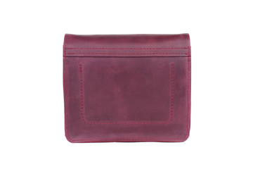 Leather bag on a white background, isolated