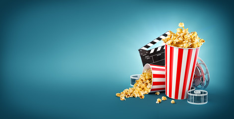 Unusual cinema concept 3D illustration - obrazy, fototapety, plakaty