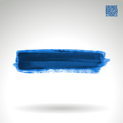 Brush stroke and texture. Grunge vector abstract hand - painted element. Underline and border.