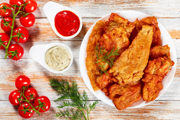 pan fried Beer Battered fish fillets