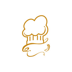Chef hat symbol icon vector illustration graphic design