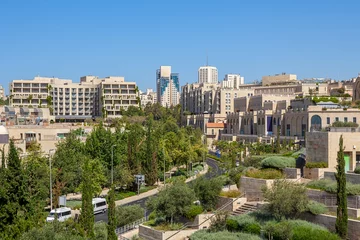 Foto op Plexiglas Jerusalem cityscape view. © Rostislav Glinsky