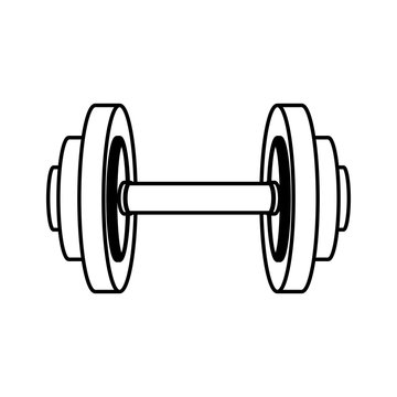 weight gym tool icon, vector illustration image