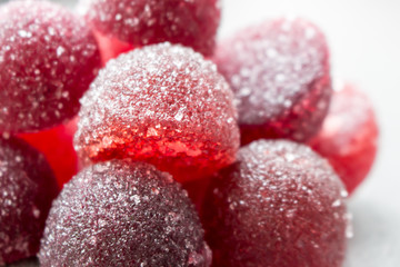 Fruit marmalade on the table close up