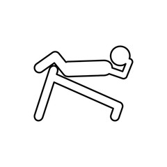 person do exercise gym, vector illustration design