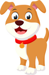 Obraz na płótnie Canvas Happy Dog cartoon 