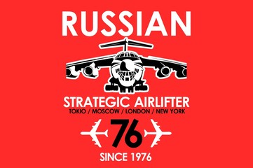 Russian Aviation design t-shirt