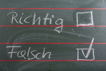 Gut oder Schlecht - Richtig oder Falsch