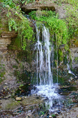 Naklejka premium Water flow from the source