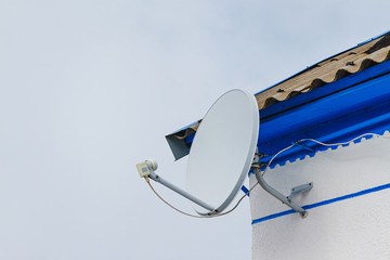 A satellite dish