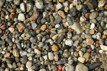 Fond de galet sur un plage