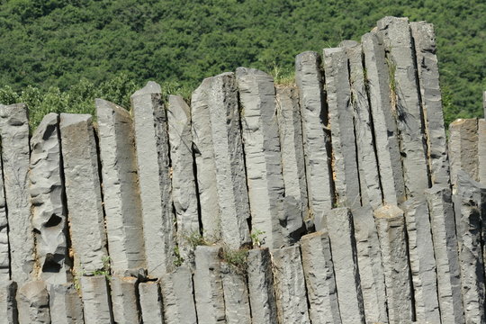 Orgues basaltiques dans le massif central, Auvergne, France