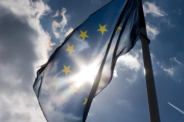 Foto op Canvas de vlag van de europese unie © twanwiermans