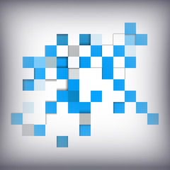 Vector, abstract background with squares, illustration