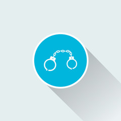 flat handcuff icon