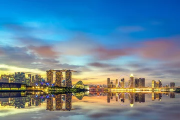 Tuinposter Singapore  View Of Marina Bay sands. © Netfalls