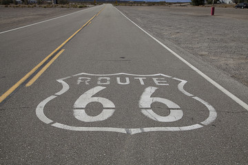 Route 66 road marking