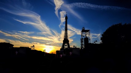 Eiffel Tower in Sunset