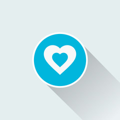 flat romantic icon